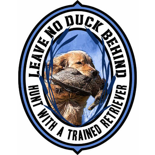 Head to the field with a hunting dog decal of a golden retriever that shows off its natural beauty. These beautiful dogs are the quintessential hunting dogs. With a certified conformation under their belt, you can hunt with them in the field or show them in the ring. You can show him/her your love through a duck hunting decal on your gear.