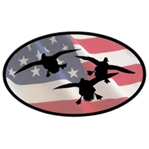 For all those sportsmen and hunters, this American flag decal is an excellent choice to personalise your gear. The flying ducks with American flag background are made on high-quality vinyl for a vibrant and glossy finish. These American flag decals for trucks, cars and coolers look classy on all your hunting rigs.
